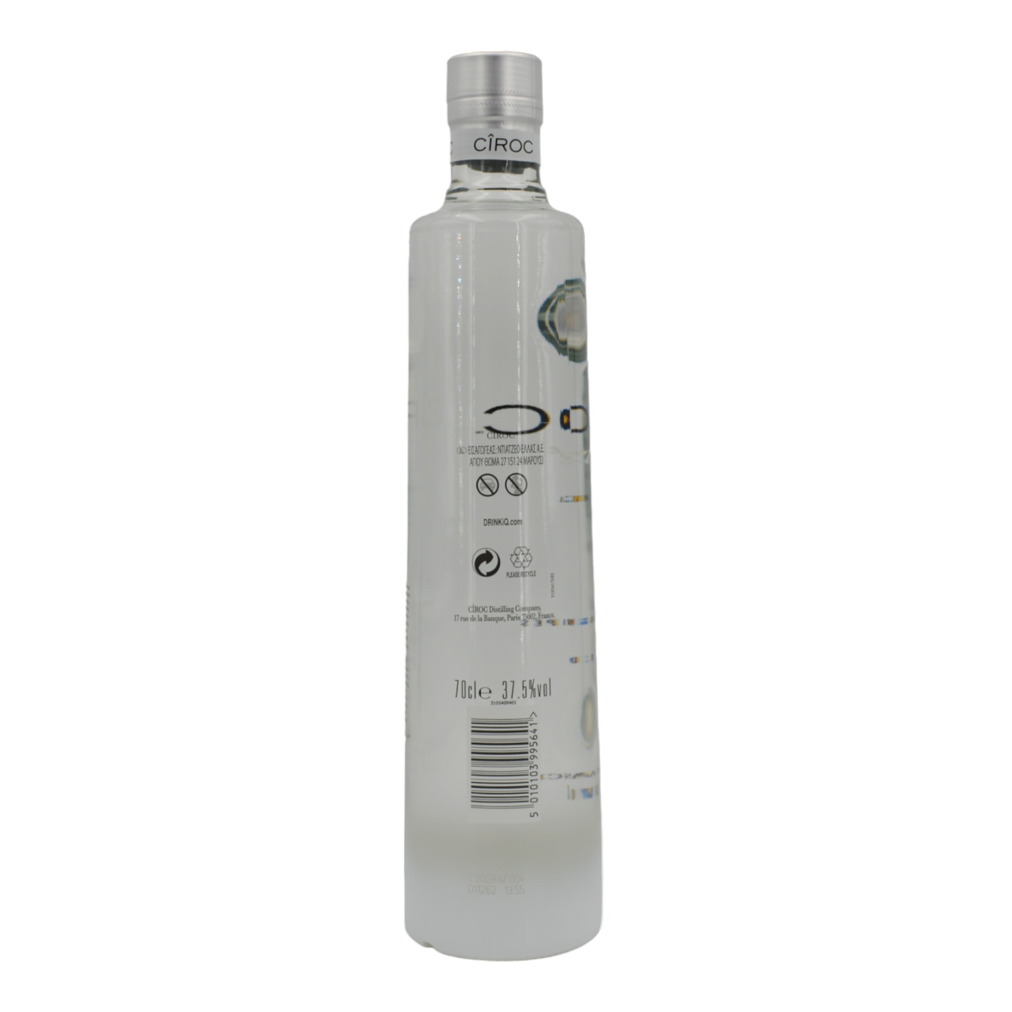 Ciroc Vodka flavoured with fine French Grapes 5 Times Distilled